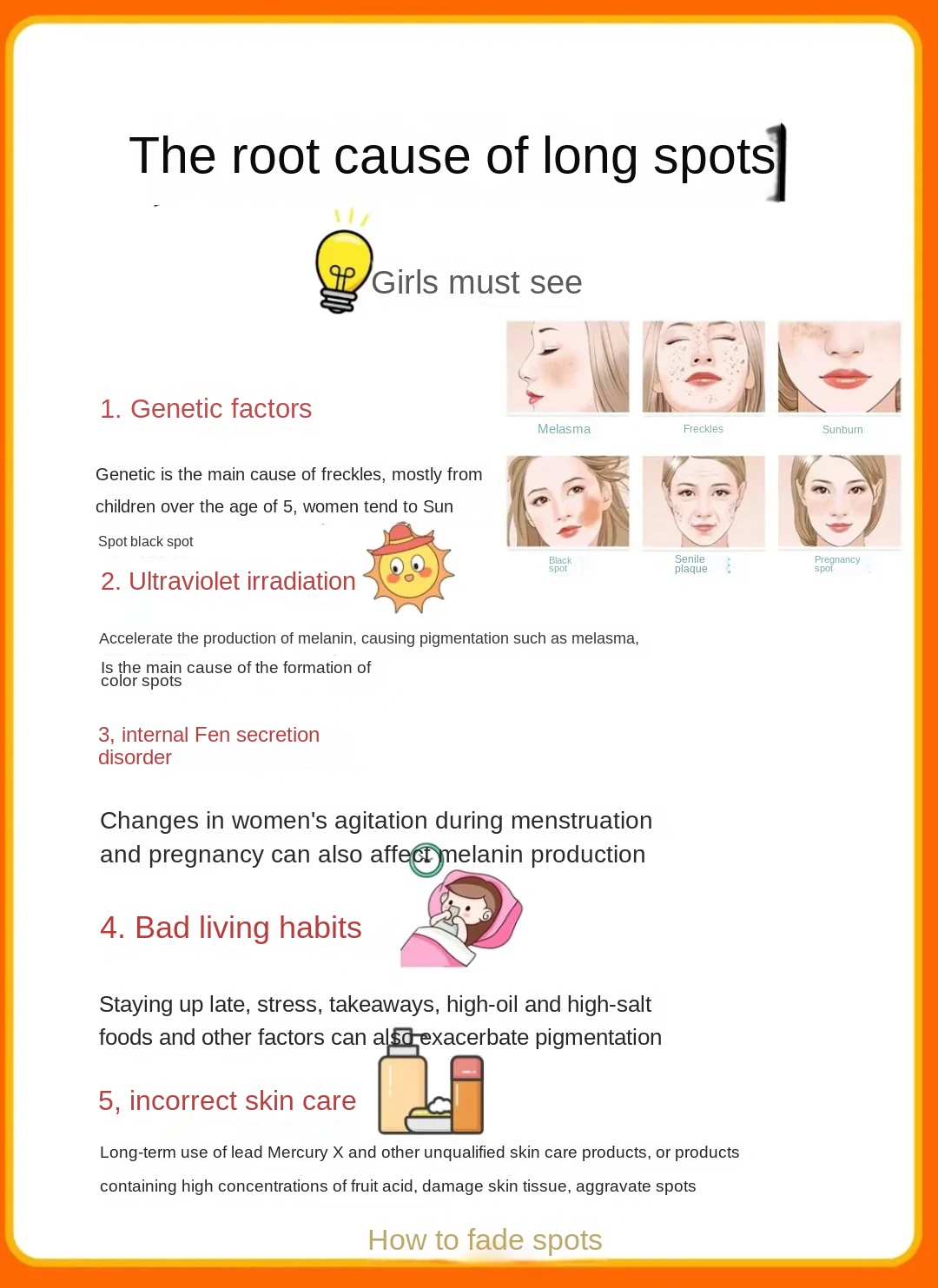 Face-Saving Whitening and Freckle Removing Essence Oil Improves Skin Color Dark and Dark Liquid Capsule for Women's Facial Water Protection