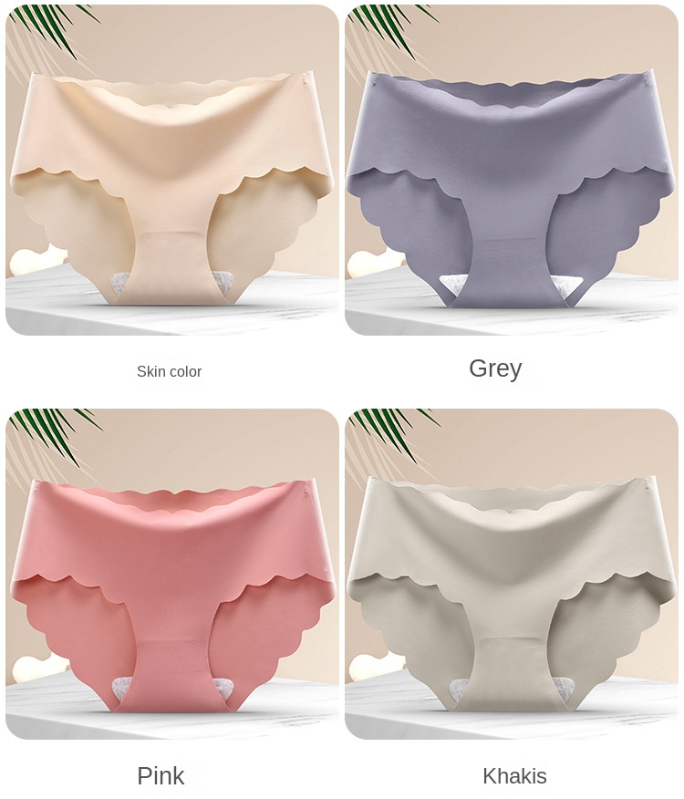 Ladies Ice Silk Seamless Panties