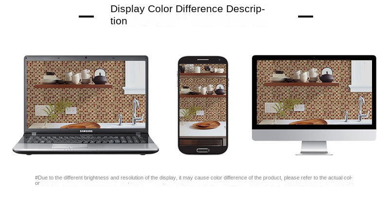 Self - Adhesive Mosaic Tile Wallpaper