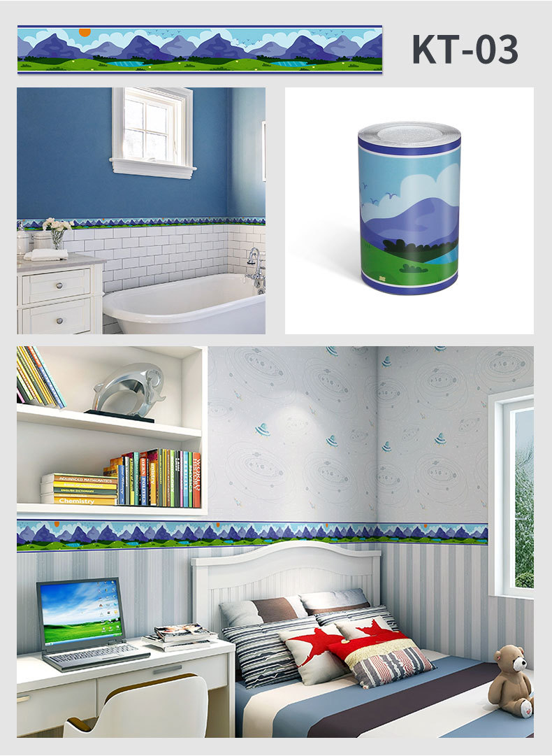 Self-adhesive Waterproof Wall Sticker for Home Decoration