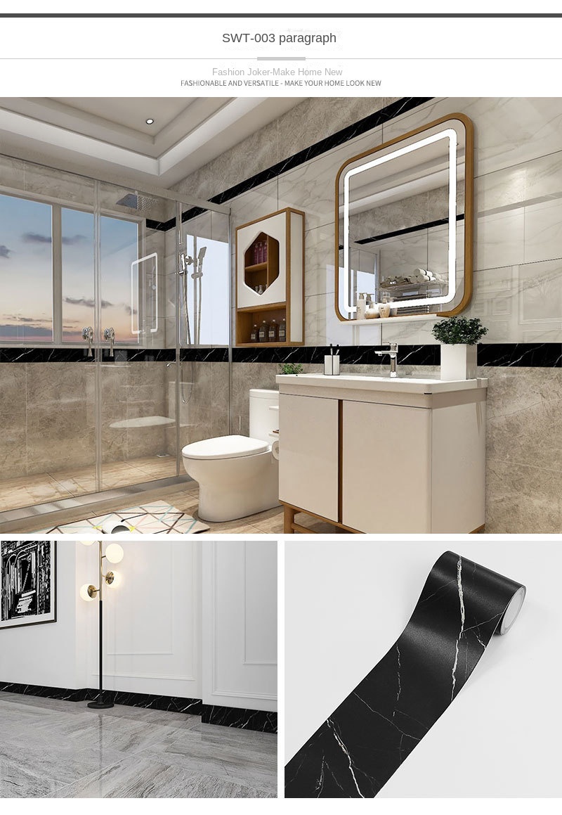 Self-adhesive Waterproof Wall Sticker for Home Decoration