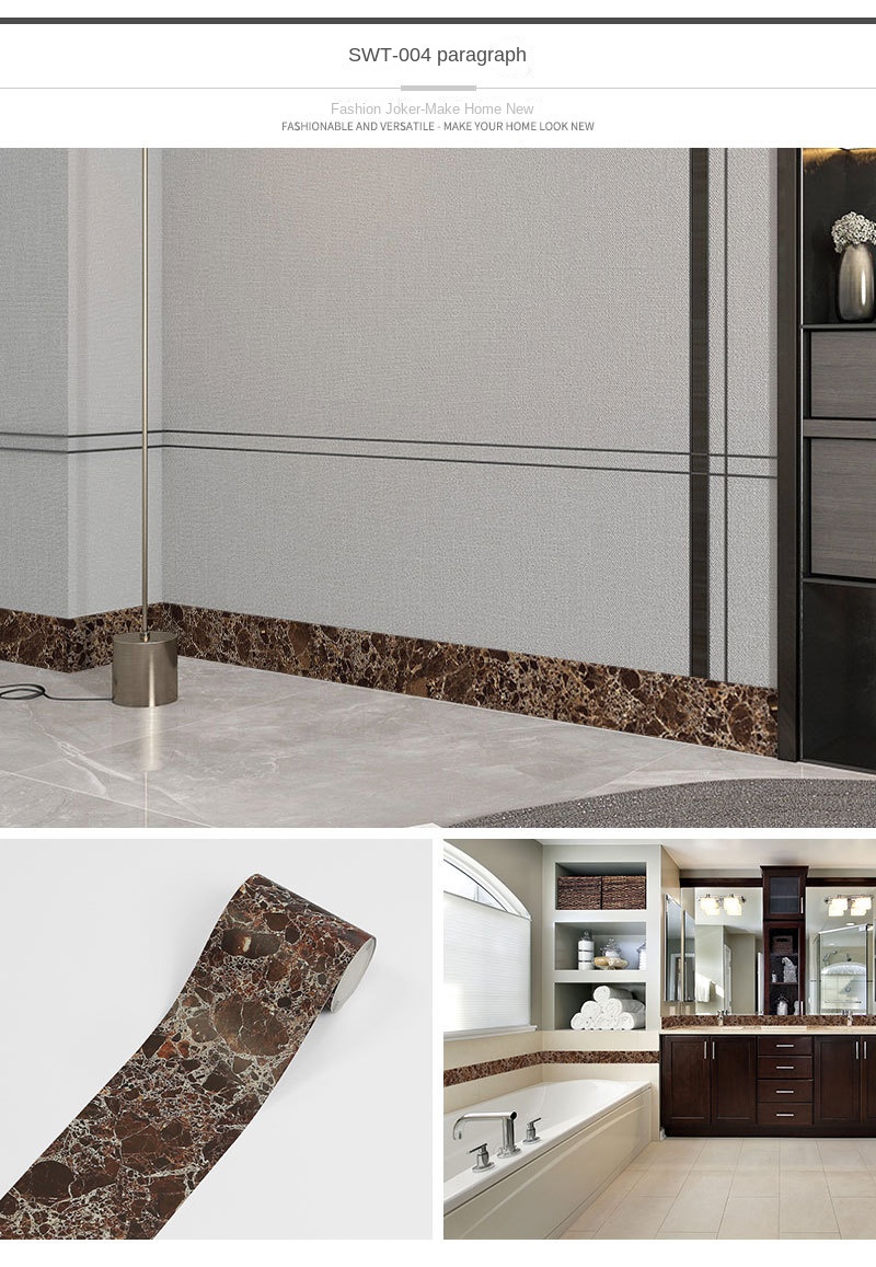 Self-adhesive Waterproof Wall Sticker for Home Decoration