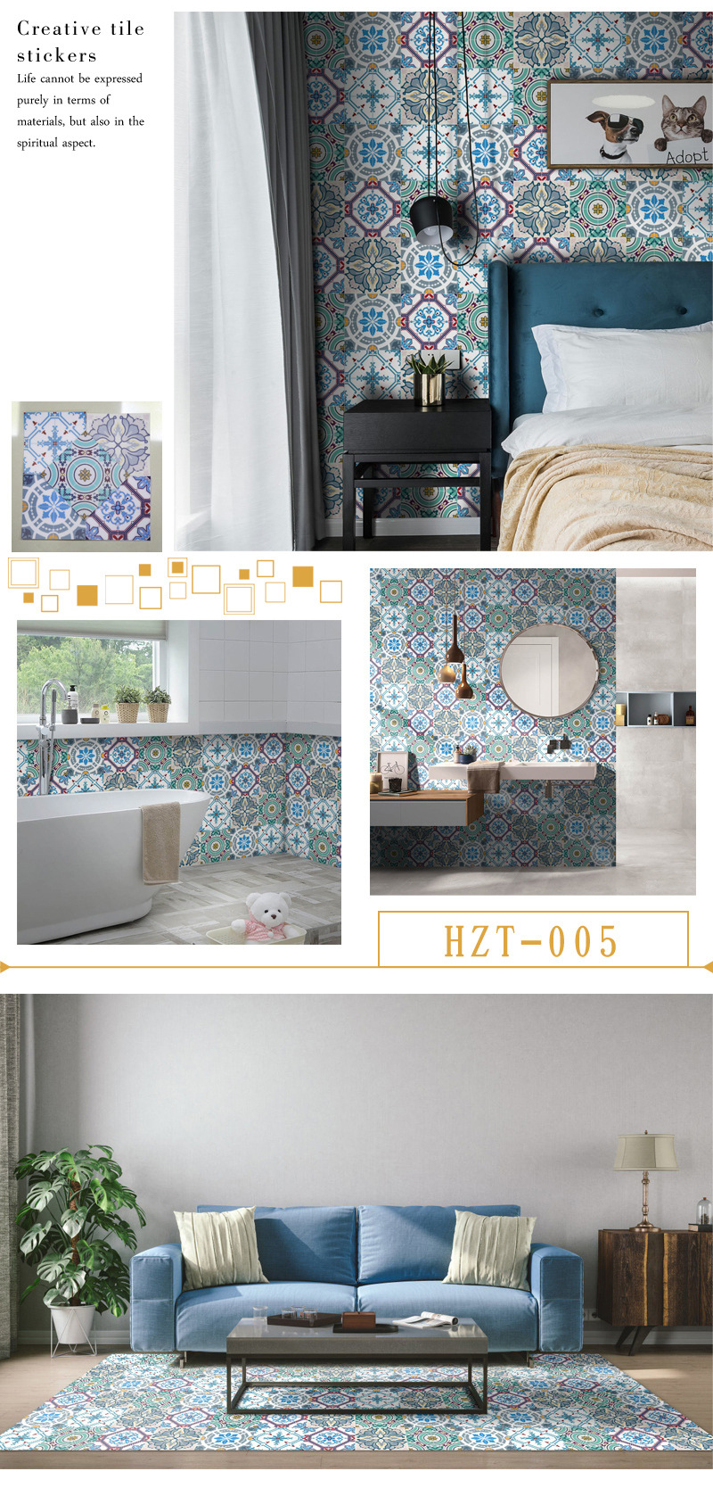 Creative Self - Adhesive Tile Stickers