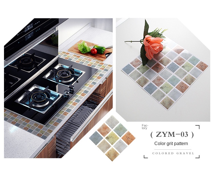 Self - Adhesive PVC Mosaic Wall Stickers