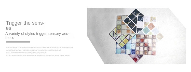 Self - Adhesive PVC Mosaic Wall Stickers