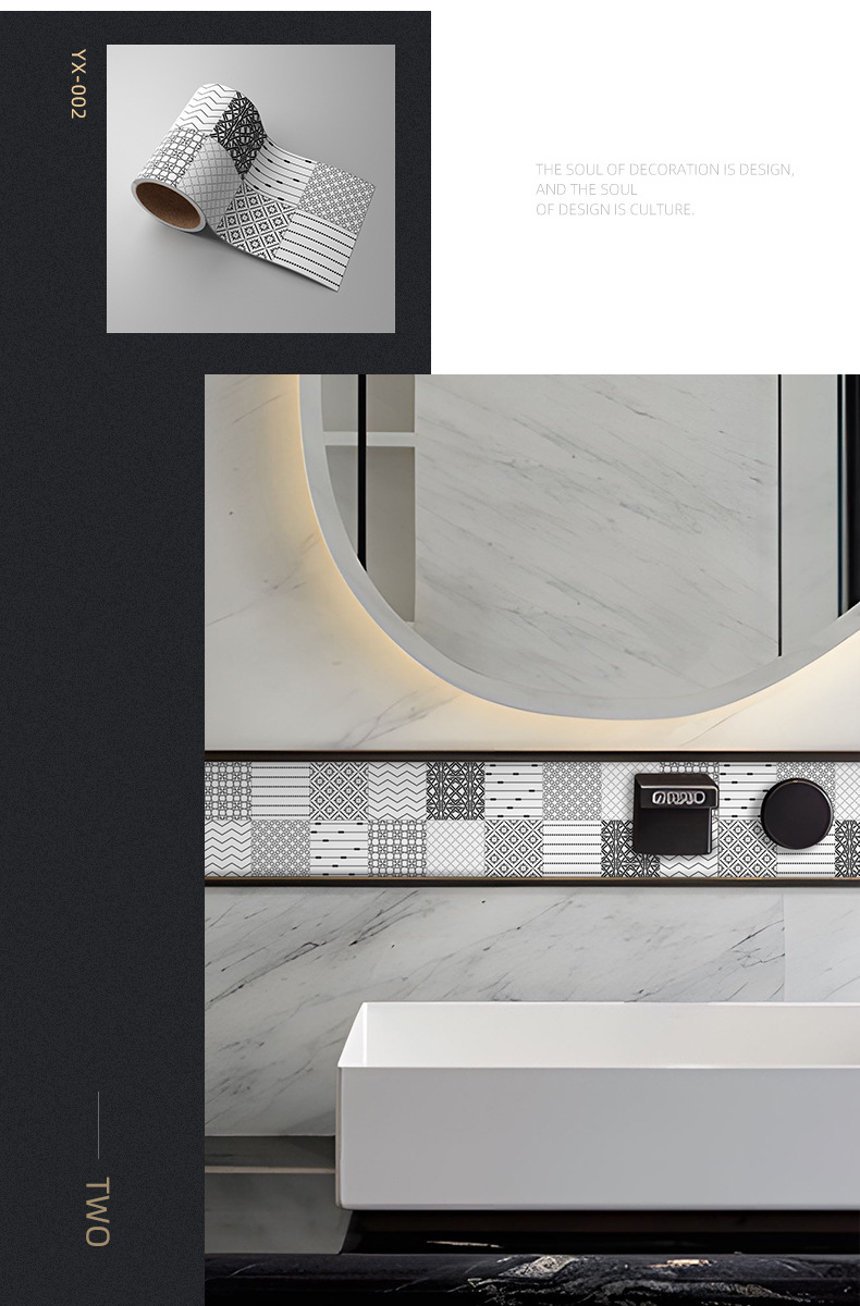 Self - Adhesive Wall Waistline Stickers