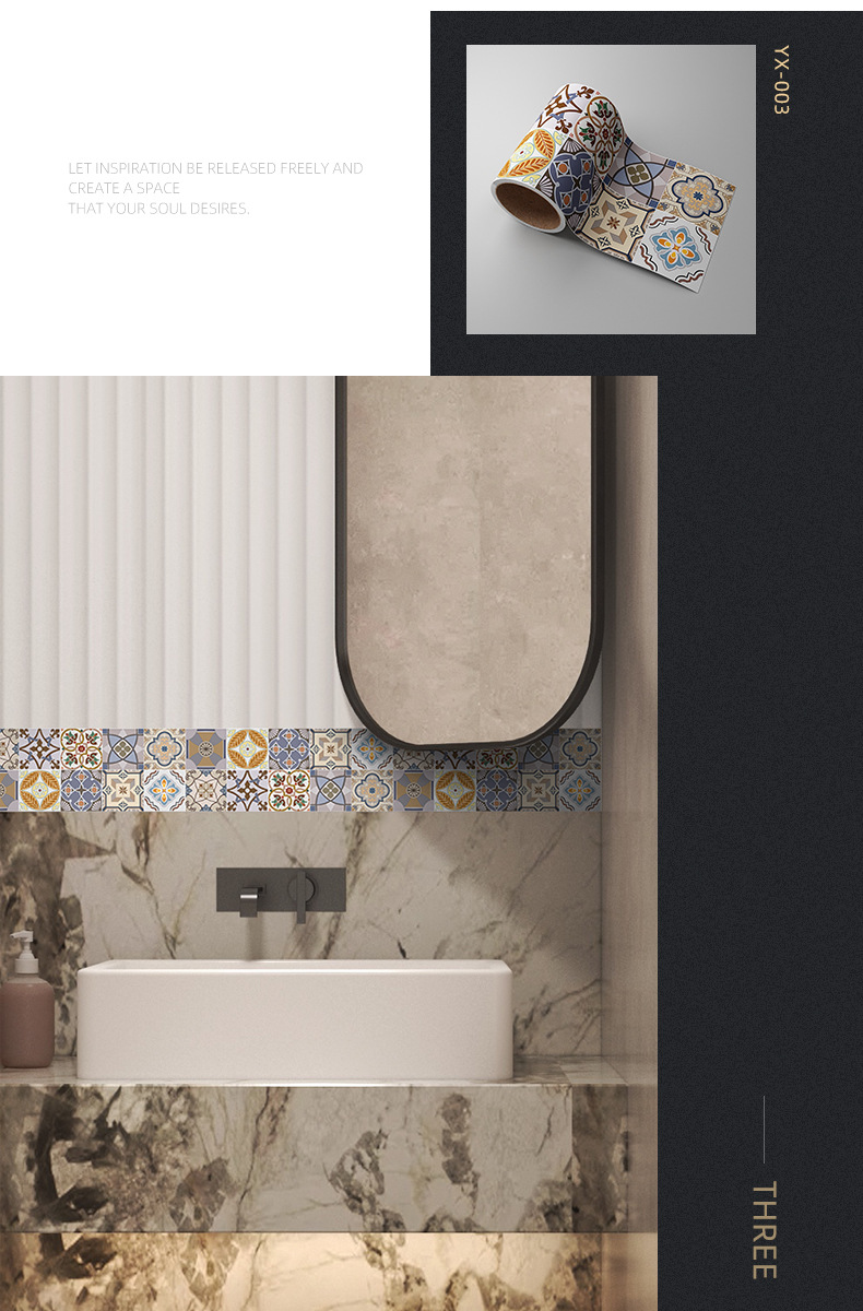 Self - Adhesive Wall Waistline Stickers