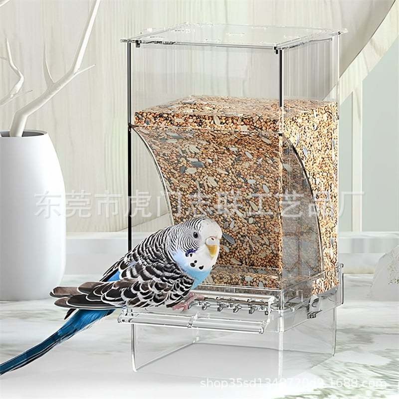 Automatic Transparent Bird Feeder