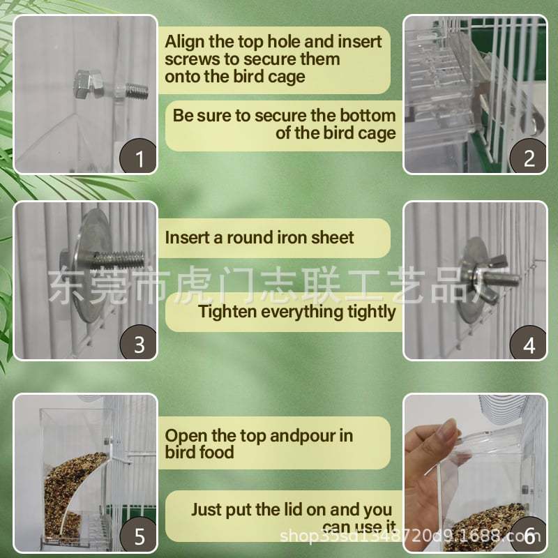 Automatic Transparent Bird Feeder