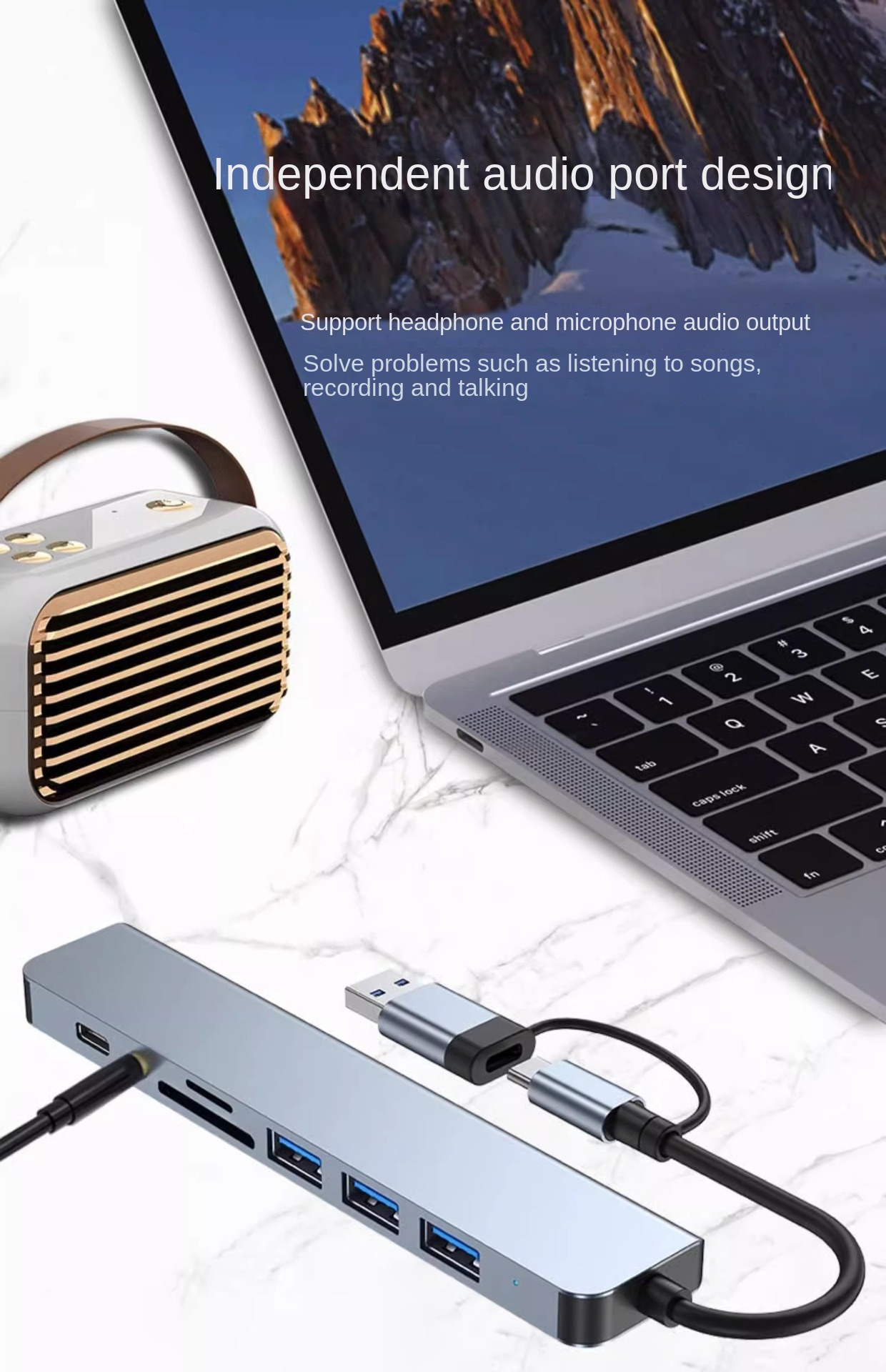 USB3.0 Type-C Multi-Port Expansion Dock