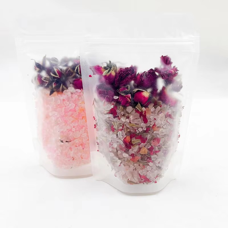 Himalayan Mineral Bath Soak with Dry Flowers