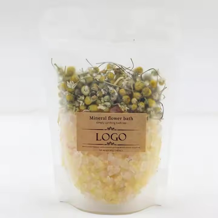 Himalayan Mineral Bath Soak with Dry Flowers