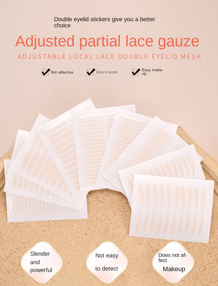 Invisible Lace Double Eyelid Patches for Various Eye Shapes