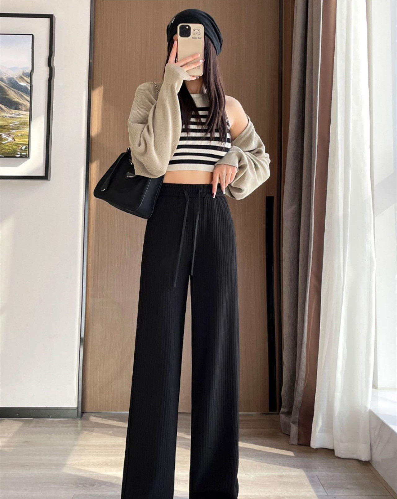 Women's Cloudy Narrow Wide-Leg Pants