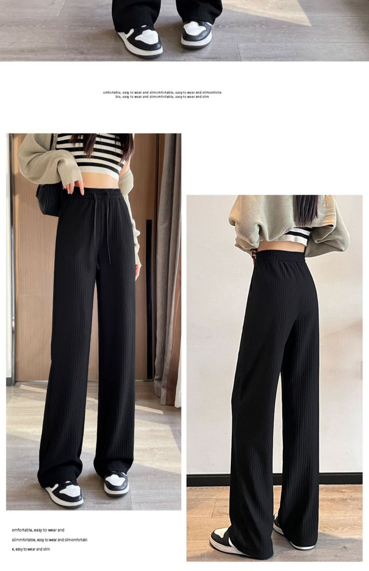 Women's Cloudy Narrow Wide-Leg Pants