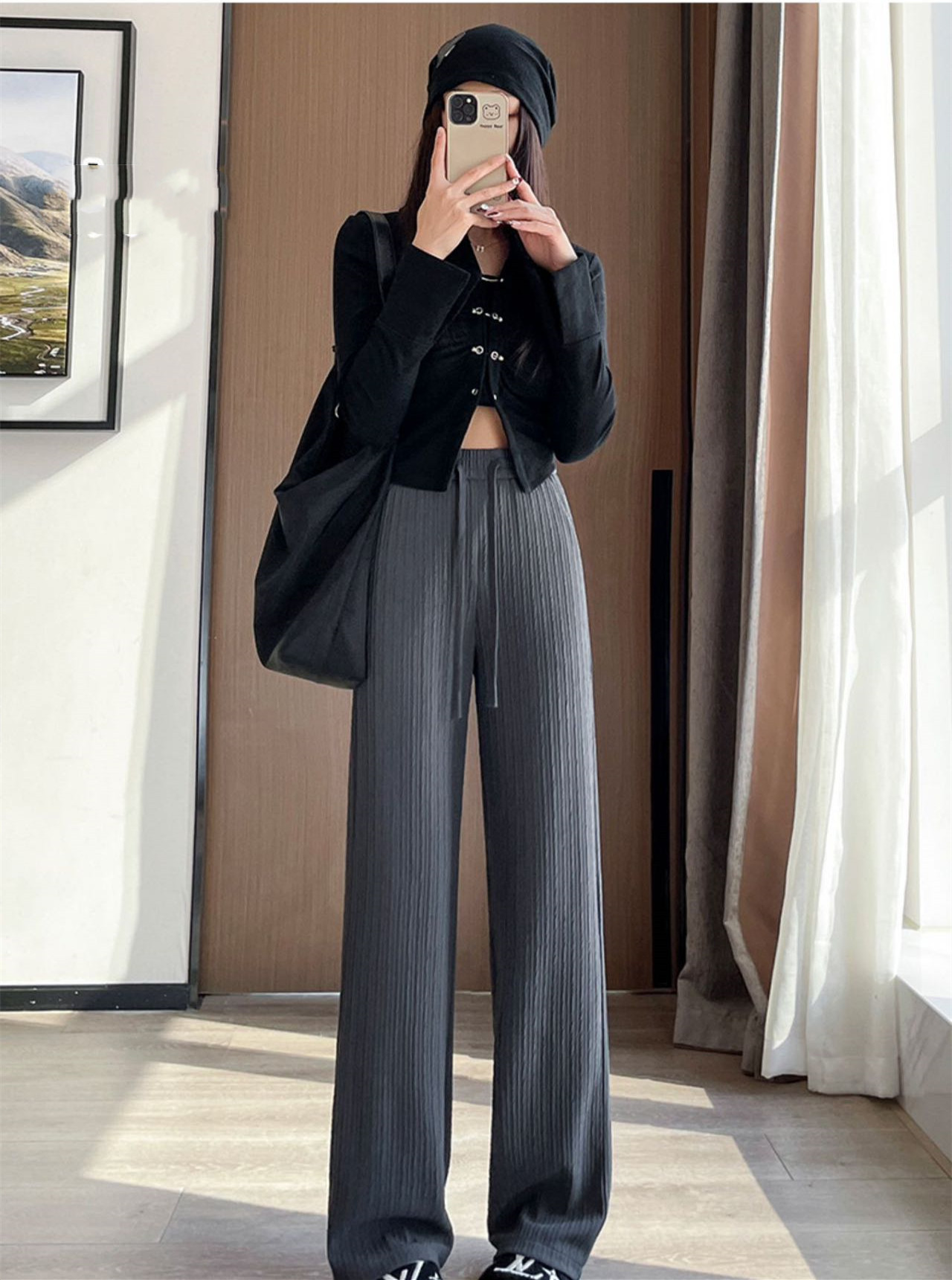 Women's Cloudy Narrow Wide-Leg Pants