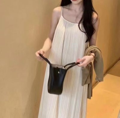 Women's Fall Ruffled Strappy Dress