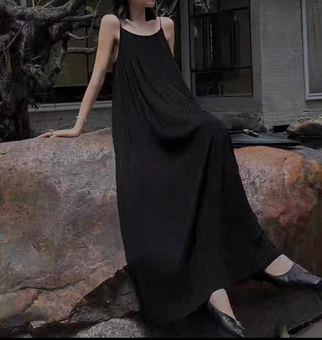 Women's Fall Ruffled Strappy Dress
