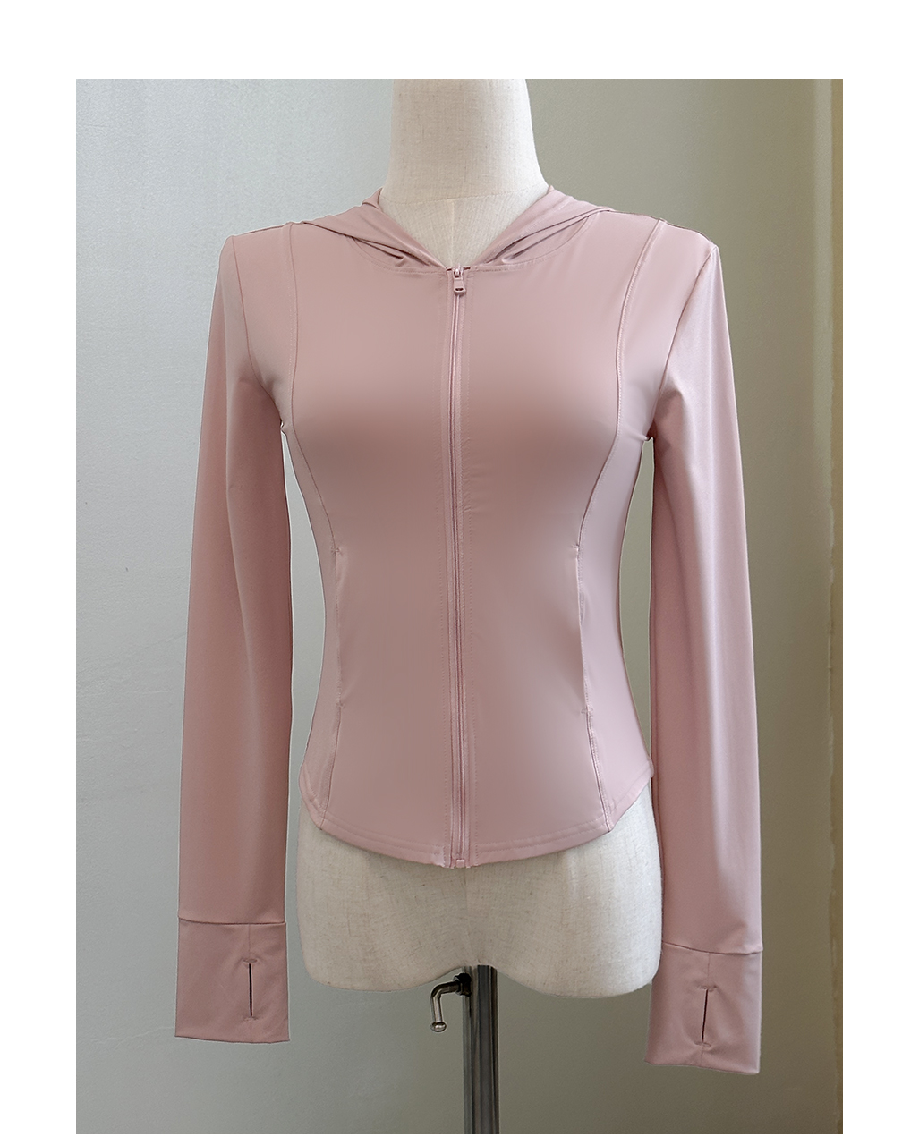 Women's Pink Ice Silk Sunscreen Jacket for Yoga and Outdoor