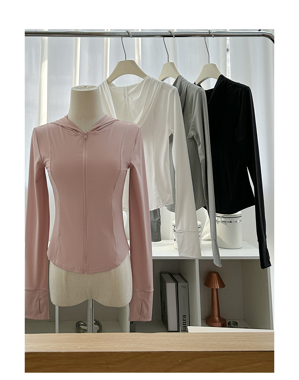 Women's Pink Ice Silk Sunscreen Jacket for Yoga and Outdoor