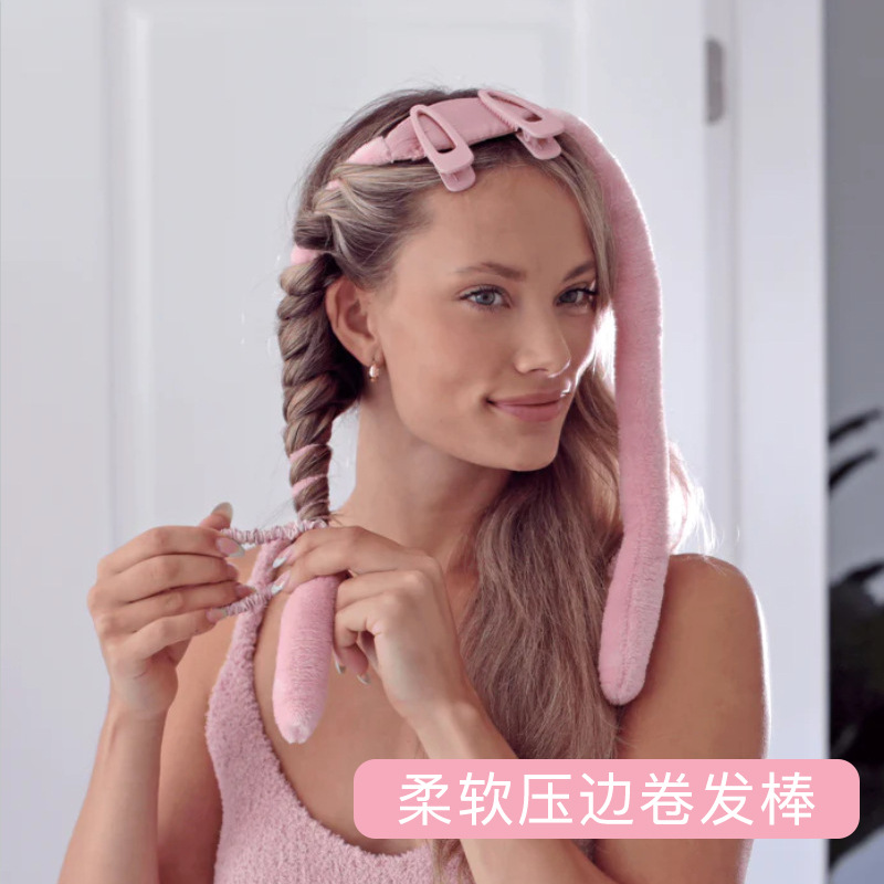 Pink Bunny Heatless Hair Curler for Big Waves