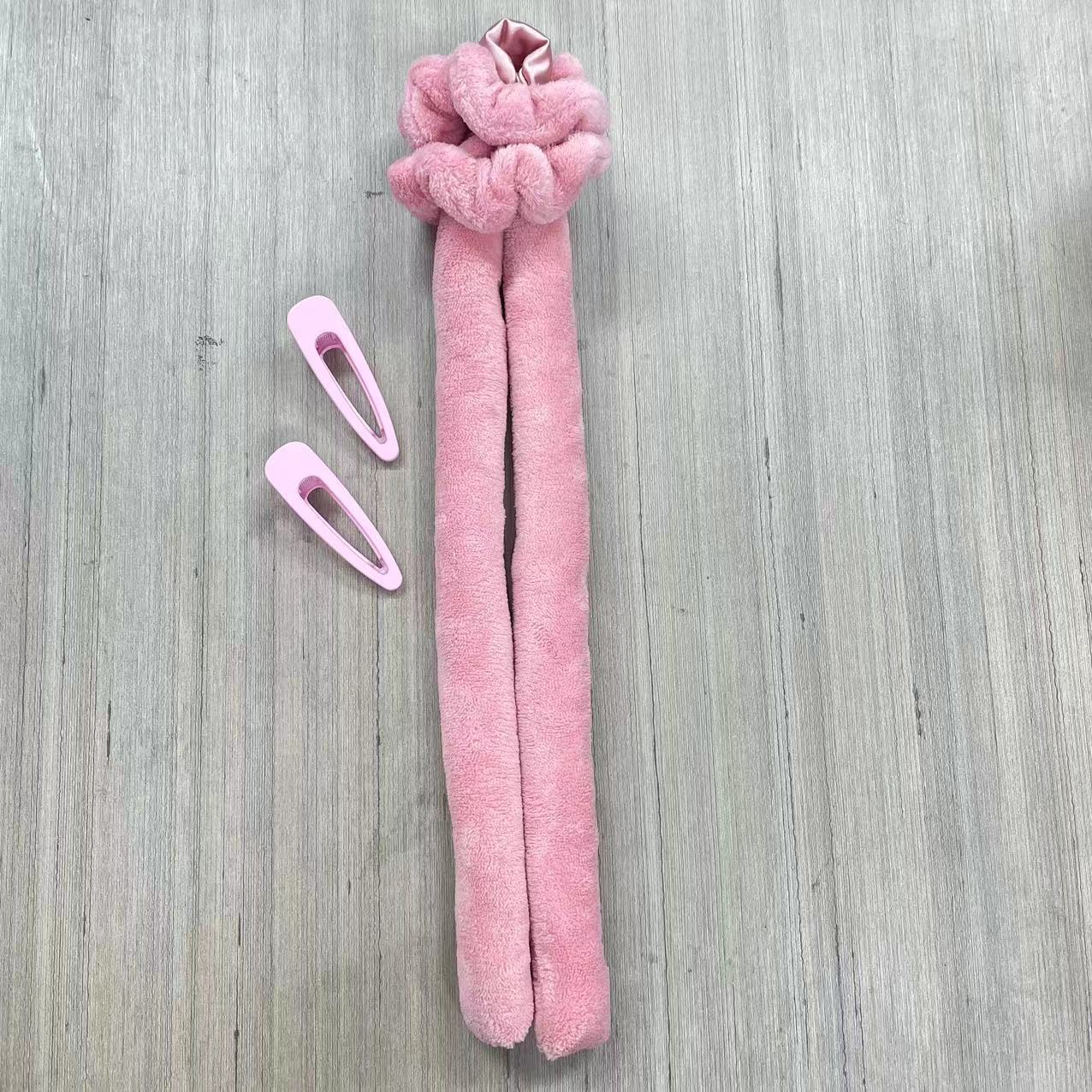 Pink Bunny Heatless Hair Curler for Big Waves