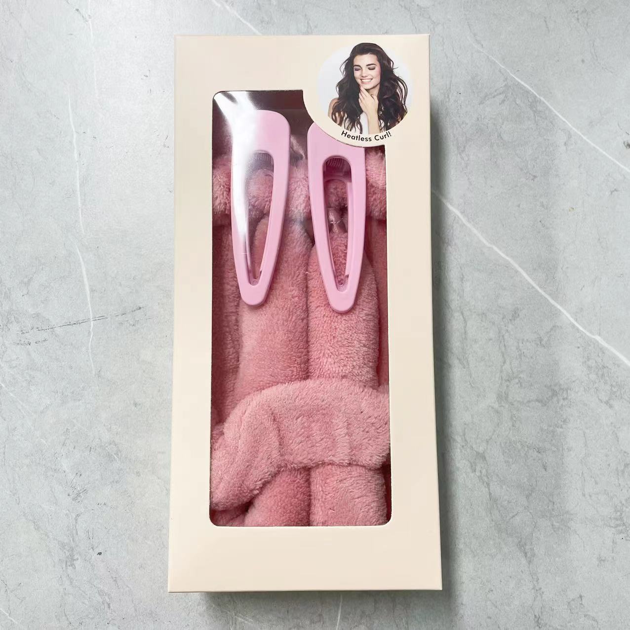 Pink Bunny Heatless Hair Curler for Big Waves