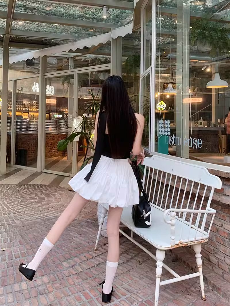 Women's White Short A-Line Tutu Skirt