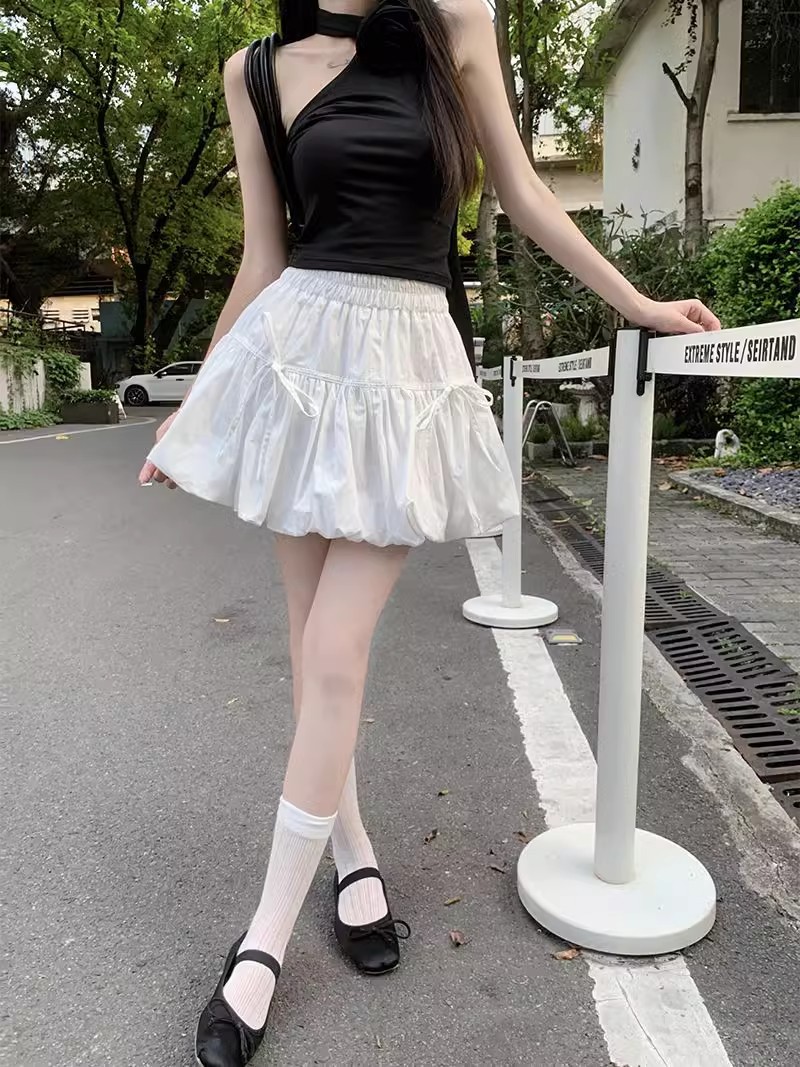 Women's White Short A-Line Tutu Skirt