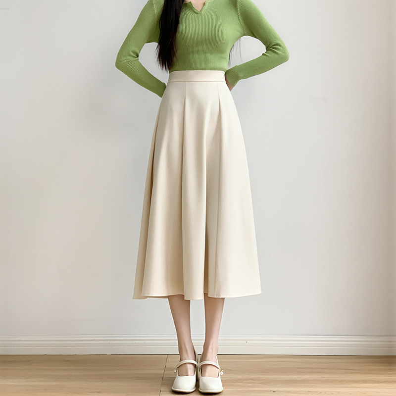 Women's Summer Black A-line Pleated Mini Skirt