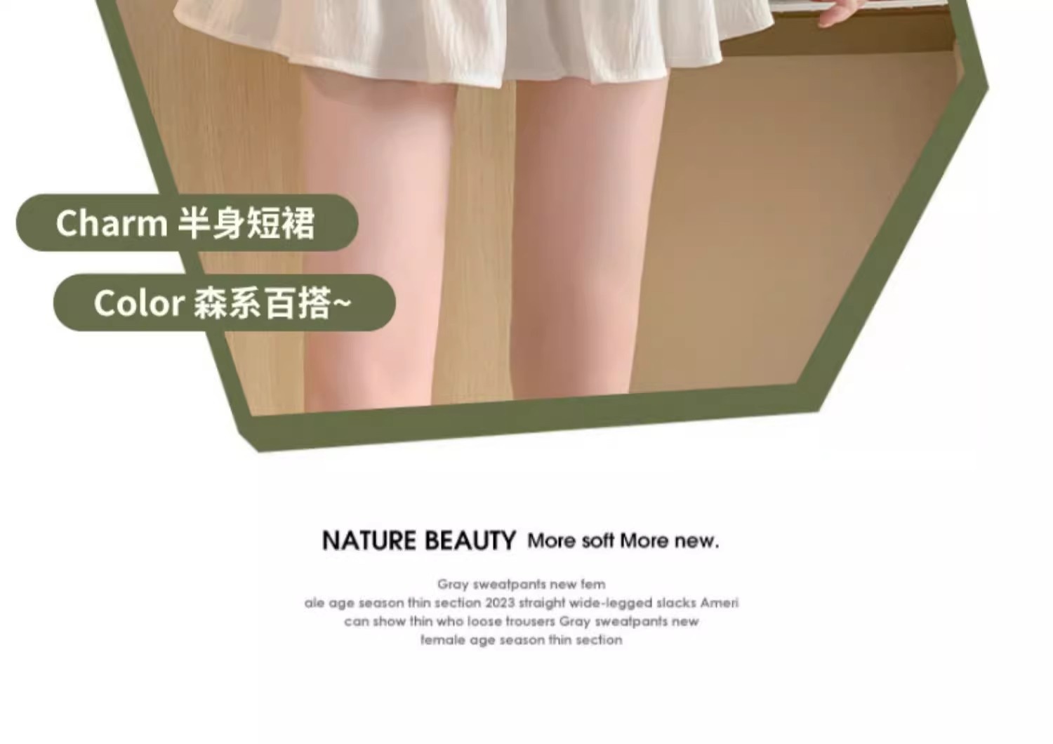 White Double - Layered A - Line Cake Mini Skirt for Women