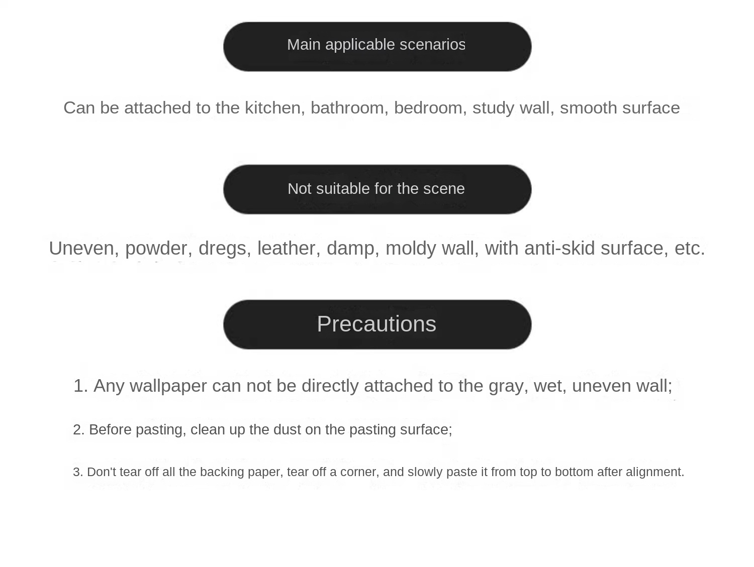 Upgraded Strong - Adhesive Wall Stickers for Various Walls