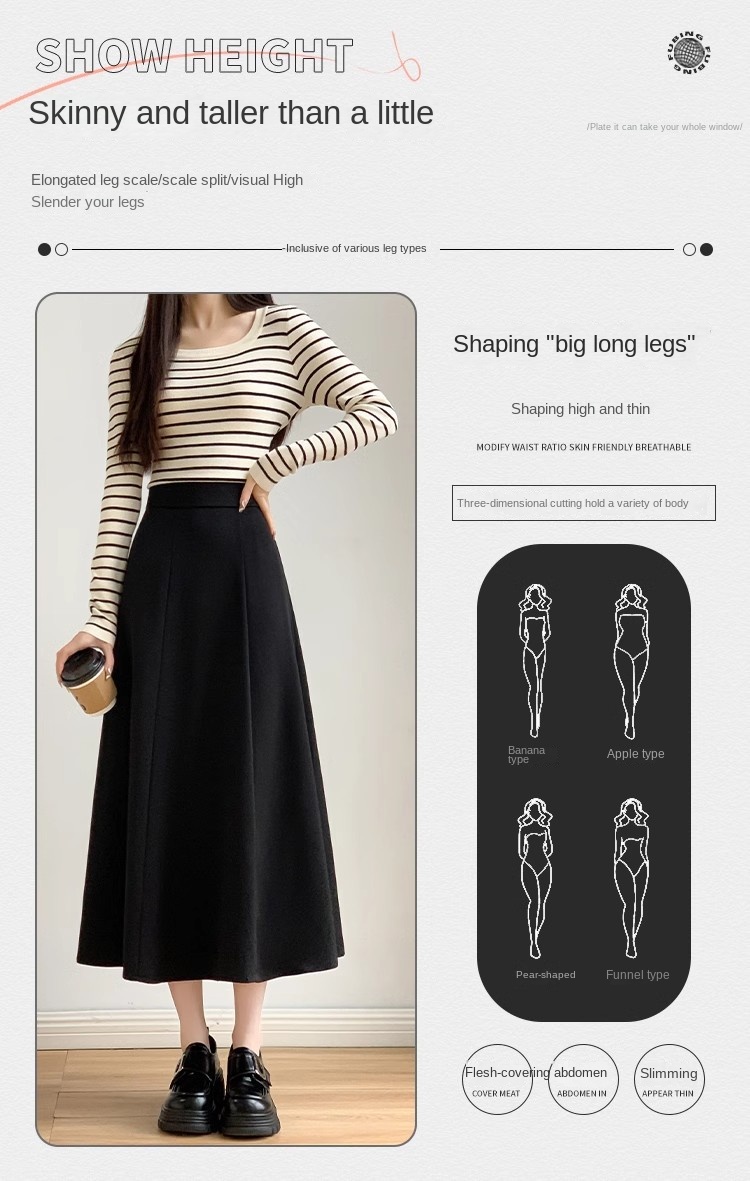 Women's Summer Black A-line Pleated Mini Skirt