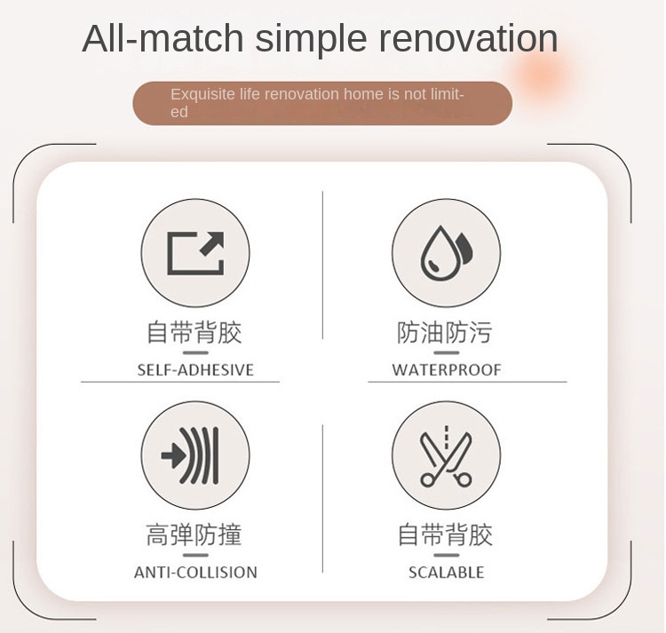 Self - Adhesive Waterproof Marble Wall Sticker