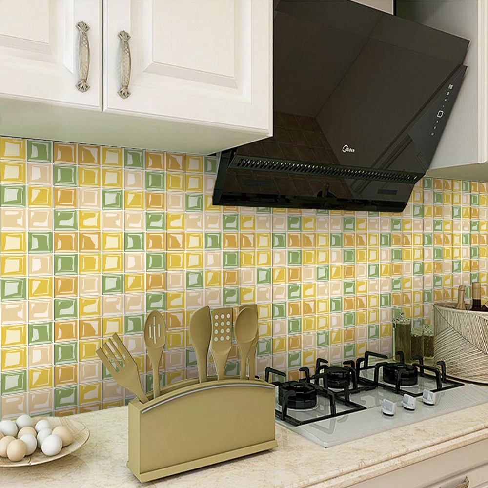 Removable Self - Adhesive Mosaic Wall Tiles for DIY Decoration