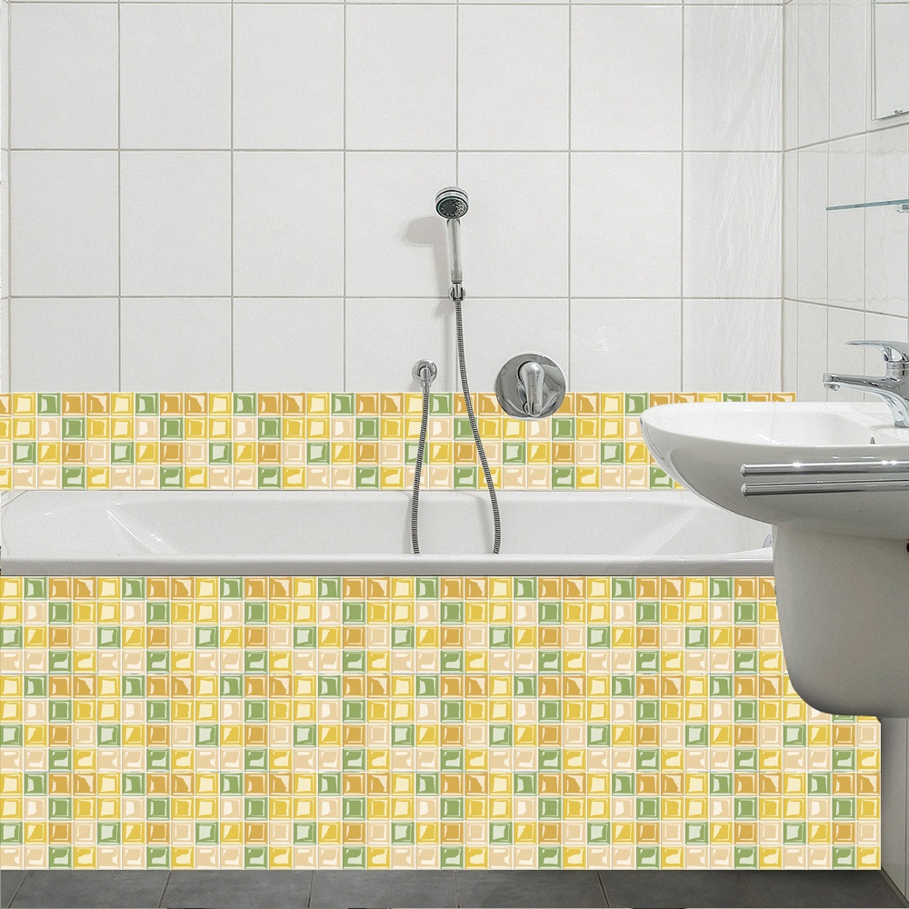 Removable Self - Adhesive Mosaic Wall Tiles for DIY Decoration