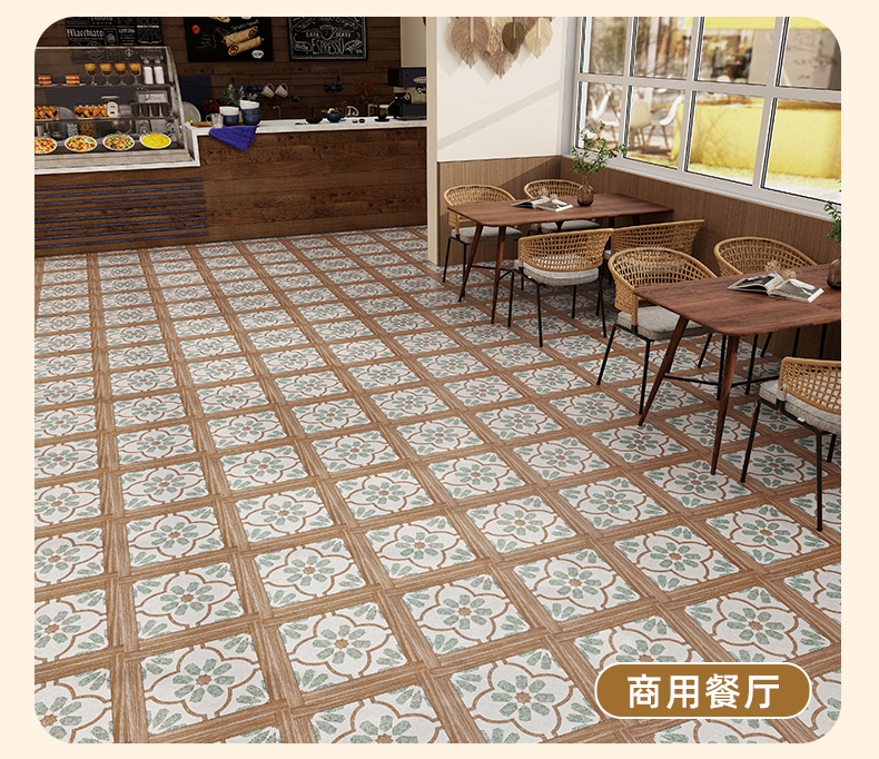 French Retro Self-adhesive Floor Stickers