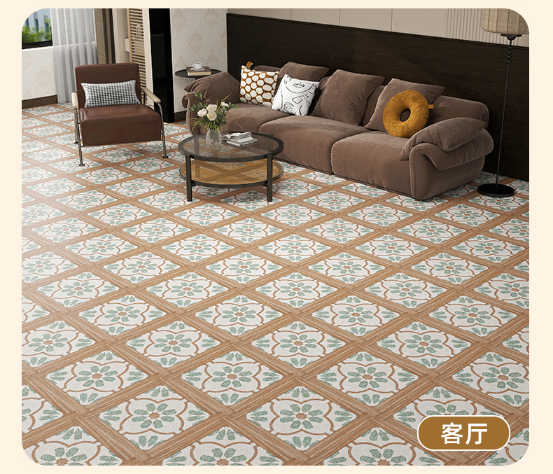French Retro Self-adhesive Floor Stickers