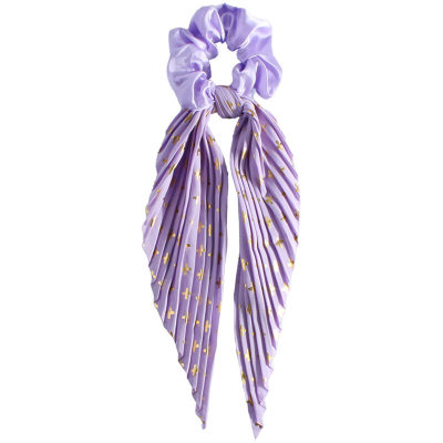 Handmade Folded Sausage Hair Rings with Vintage Ribbons