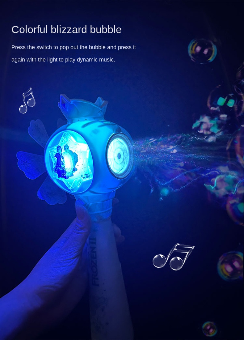 Girls Electric Bubble Magic Wand Toy