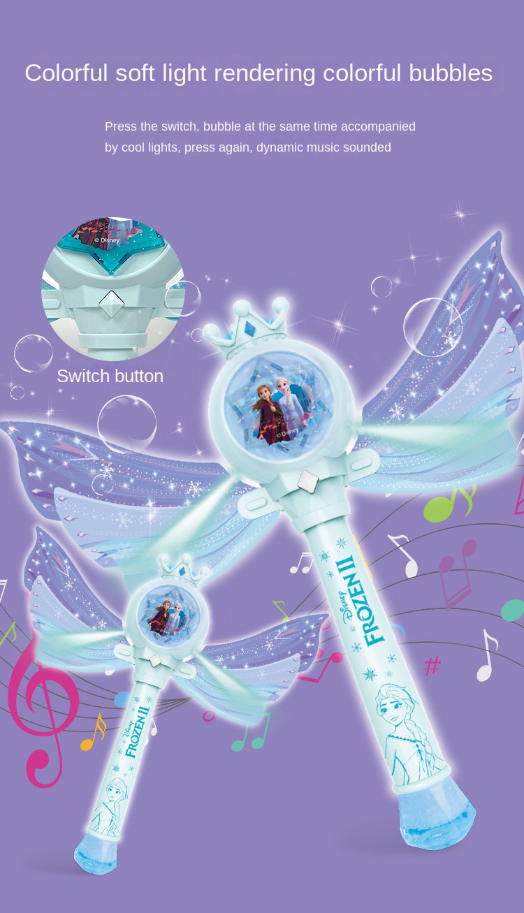 Disney Ice Princess Bubble Machine with Lights and Music