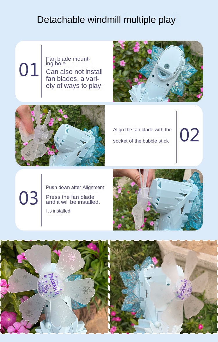Frozen Windmill Bubble Wand