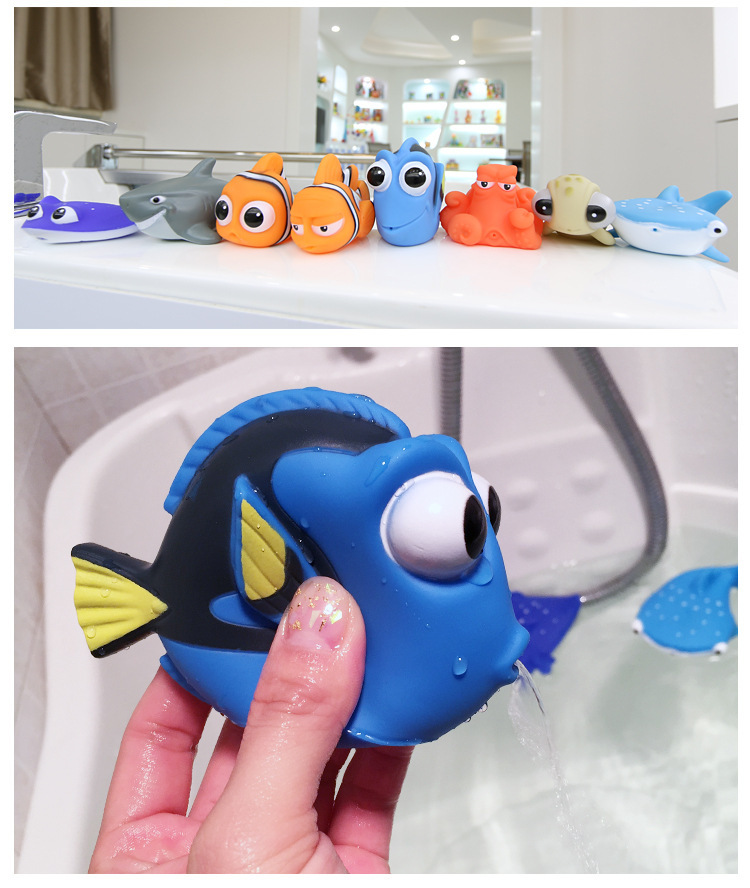 Rubber Spraying Sea Animal Bath Toys