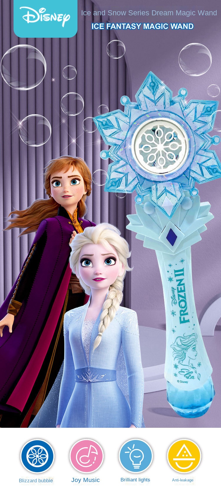 Frozen Windmill Bubble Wand
