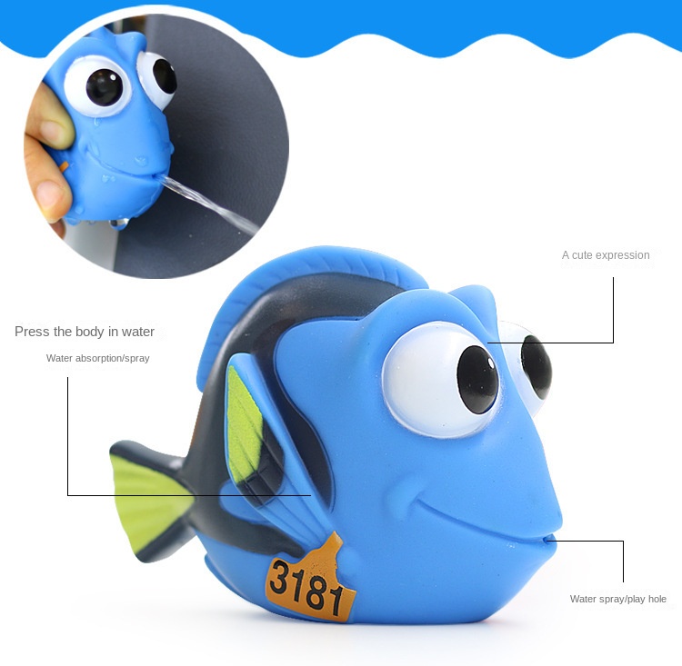 Rubber Spraying Sea Animal Bath Toys