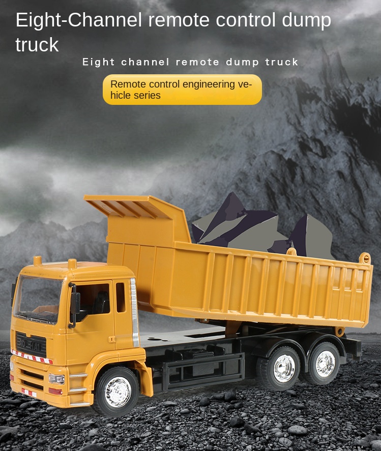 Remote Control Construction Truck Toy