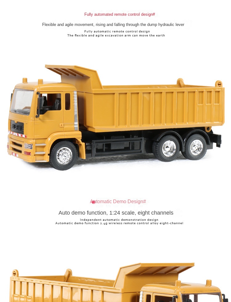 Remote Control Construction Truck Toy