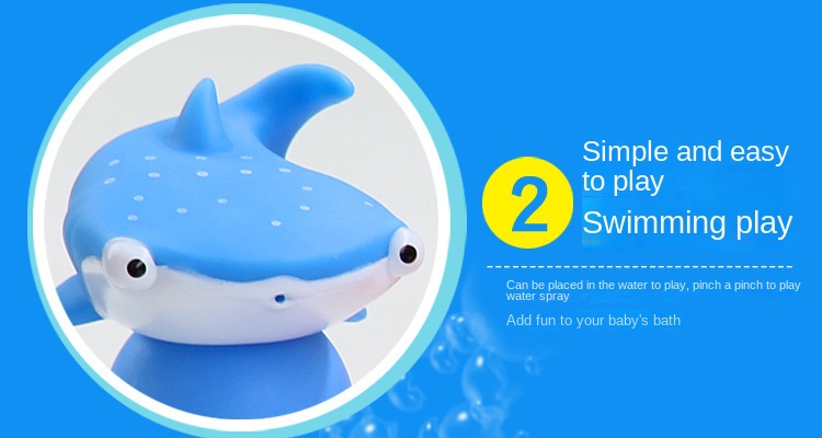 Rubber Spraying Sea Animal Bath Toys