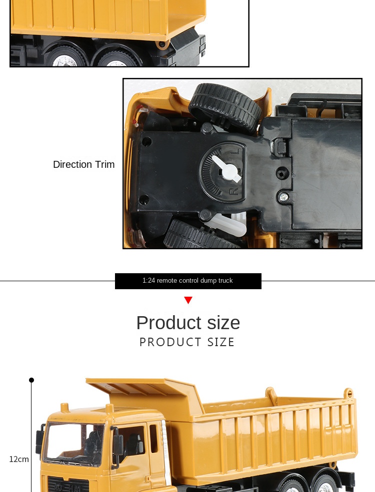 Remote Control Construction Truck Toy