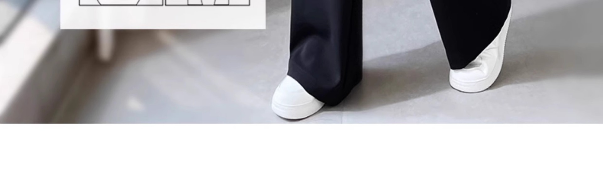 Women's Korean Style High-Waisted Straight Ice Silk Trousers
